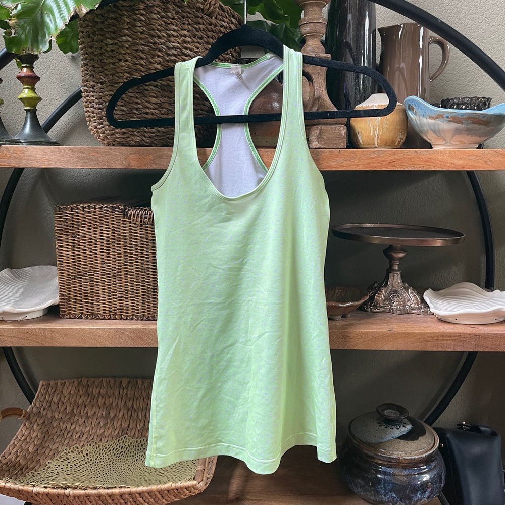 Lululemon Racerback Tank Neon Dots